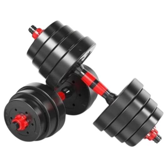 Juego De Mancuernas Ajustables 2 en 1,con barras,Multifución 10KG-15KG-20KG-30KG. Juego de Pesas con Barra Libremente Combinable con Barras Conexión, 10/15KG/20KG/30KG... ajustables, mancuernas cortas y largas (man-001 22.9