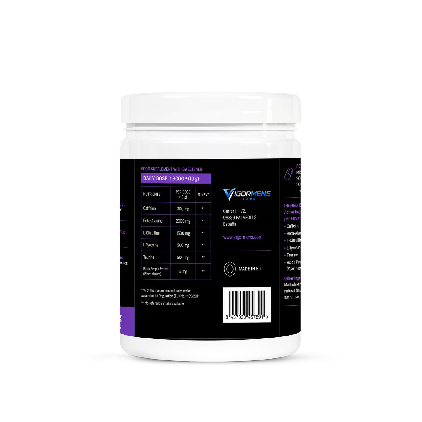 Pre-Workout Booster Green Apple - 500g