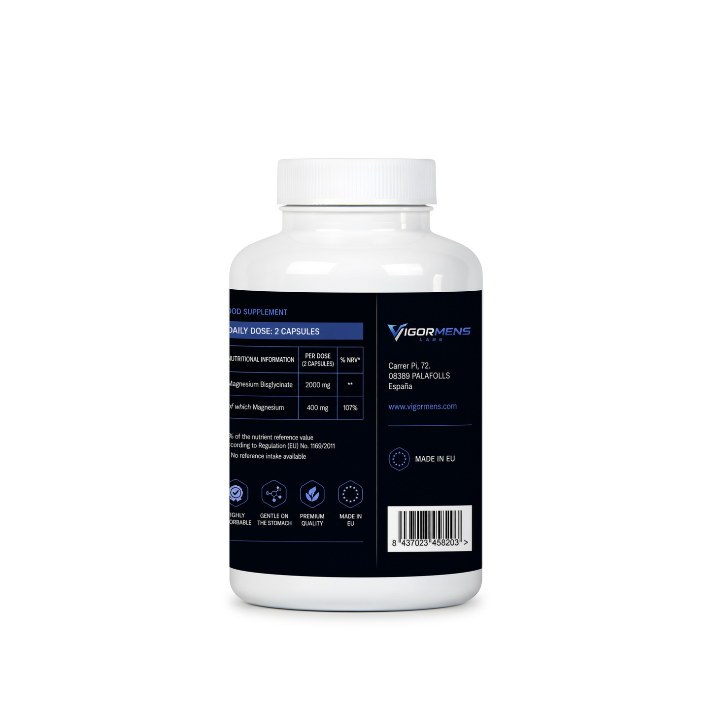Magnesium Bisglycinate - 120 Capsules