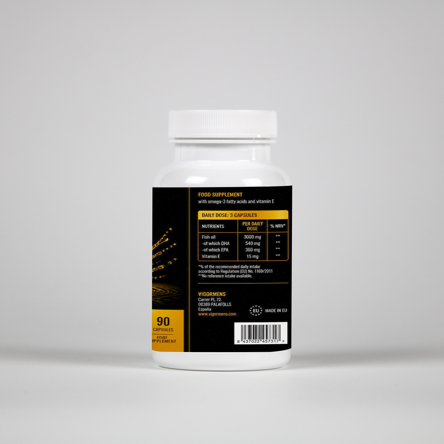 Omega-3 + Vitamin E – 90 Capsules