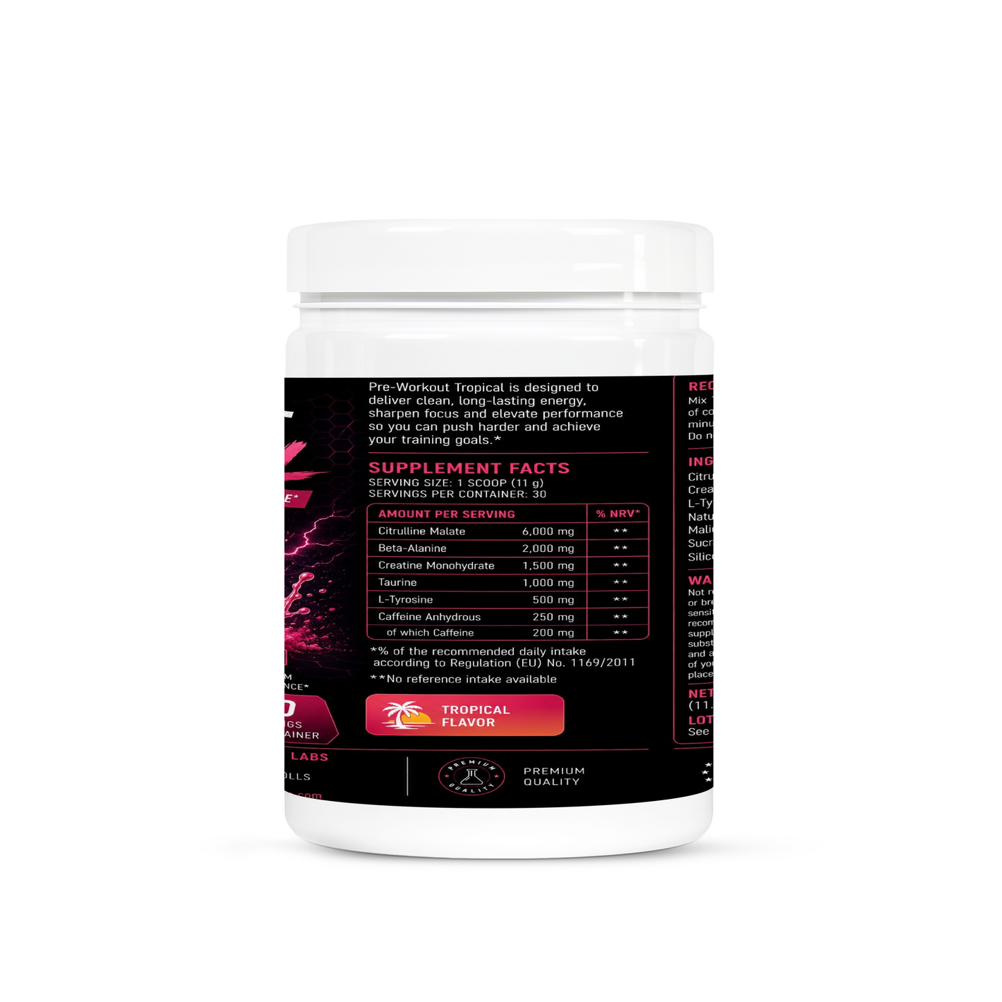Pre-Workout Booster Tropical - 500g