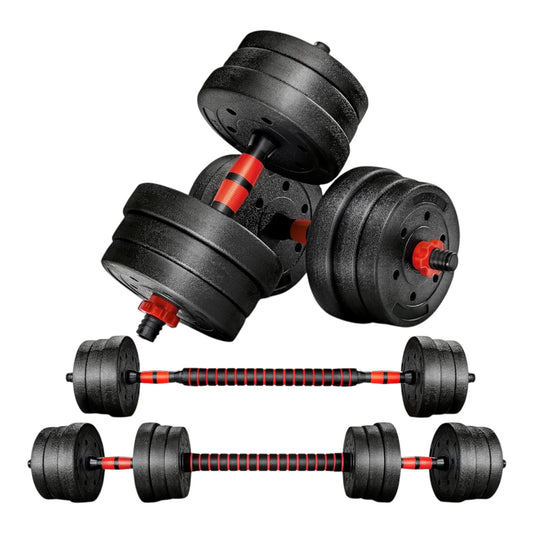 Juego De Mancuernas Ajustables 2 en 1,con barras,Multifución 10KG-15KG-20KG-30KG. Juego de Pesas con Barra Libremente Combinable con Barras Conexión, 10/15KG/20KG/30KG... ajustables, mancuernas cortas y largas (man-001 22.9