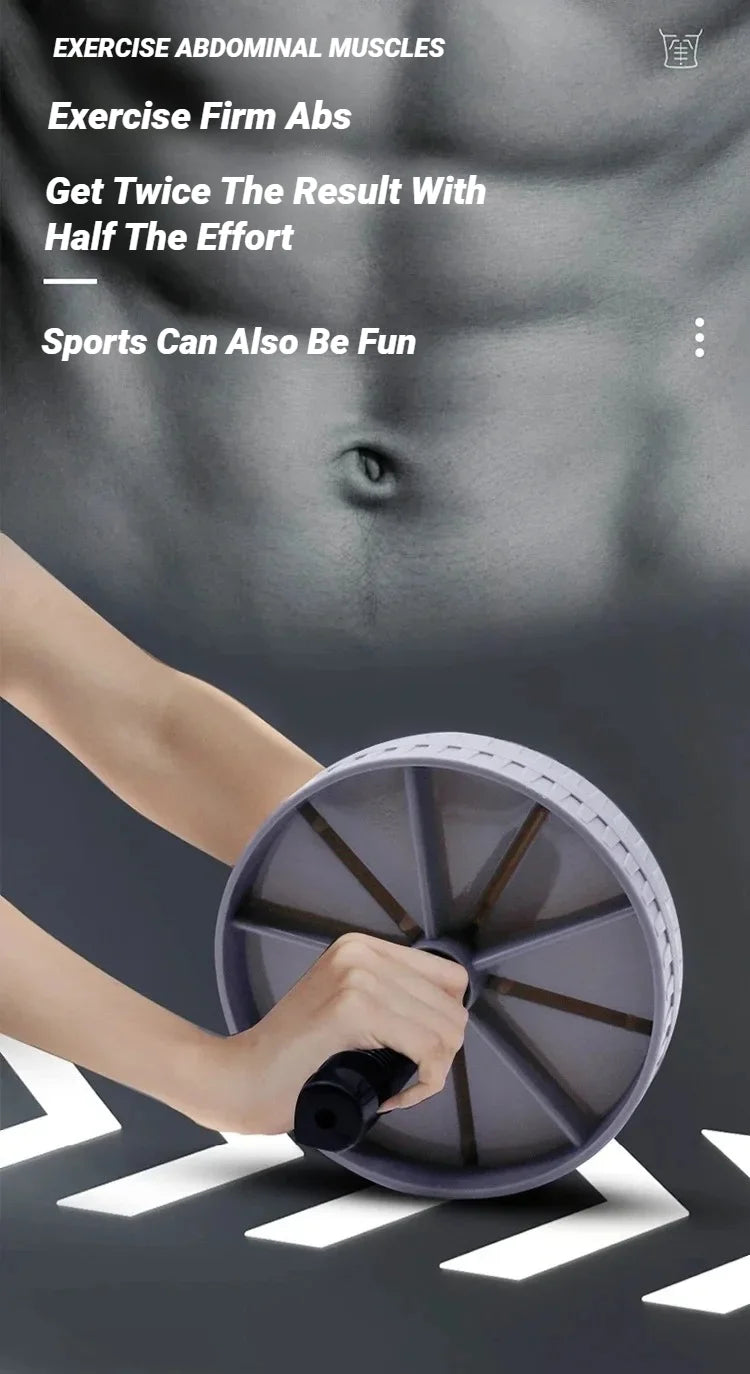 Rueda Abdominal con soporte de carga fuerte, rodillo antideslizante para fortalecer el equipo de ejercicio muscular, entrenamiento físico, uso doméstico, silencioso, 1 Uds.