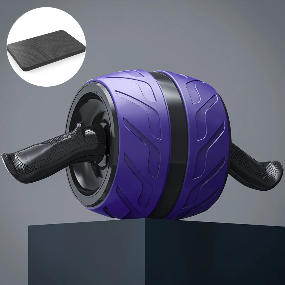 Rodillo Ab de rebote, rueda saludable para el vientre con alfombrilla para rodilla, equipo de entrenamiento Abs para gimnasio en casa, entrenamiento de fuerza física