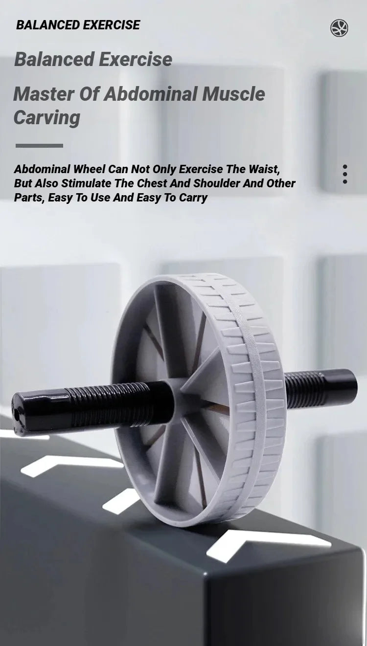 Rueda Abdominal con soporte de carga fuerte, rodillo antideslizante para fortalecer el equipo de ejercicio muscular, entrenamiento físico, uso doméstico, silencioso, 1 Uds.