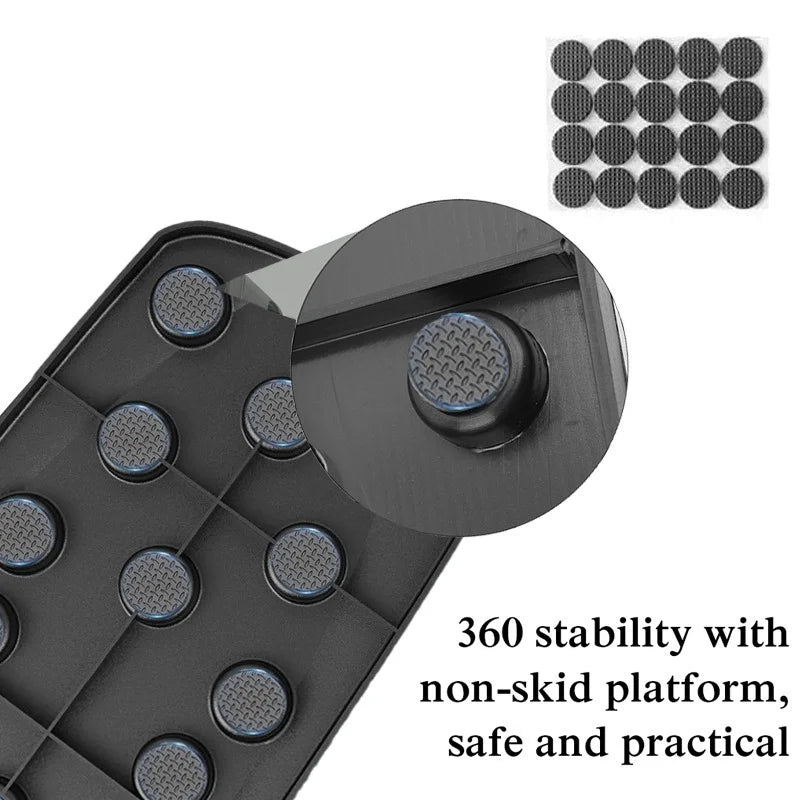 Juego de tablero de realce multifuncional portátil con asas, equipo de Fitness plegable para entrenamiento de pecho, Abdomen, brazos y espalda