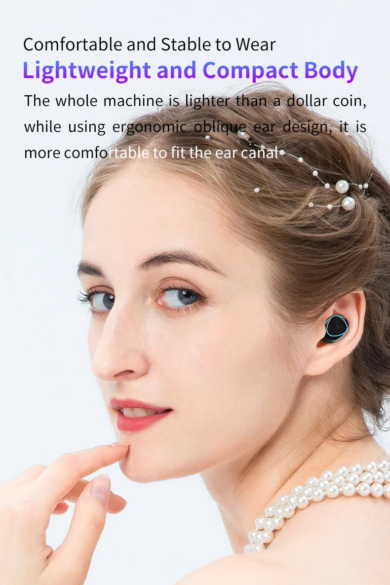 Nueva llegada M10 auriculares inalámbricos de alta calidad auriculares con sonido perfecto juego deportivo música BT auriculares con banco de energía