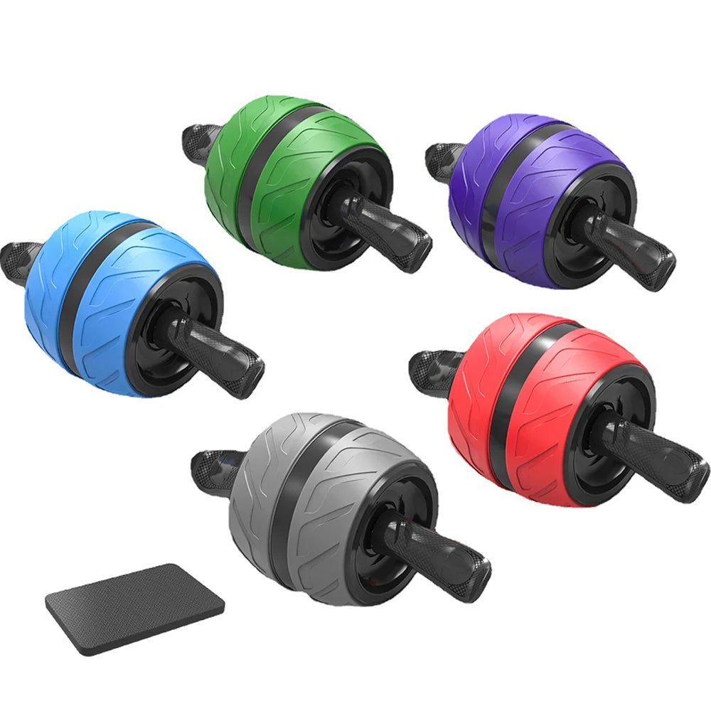 Rodillo Ab de rebote, rueda saludable para el vientre con alfombrilla para rodilla, equipo de entrenamiento Abs para gimnasio en casa, entrenamiento de fuerza física