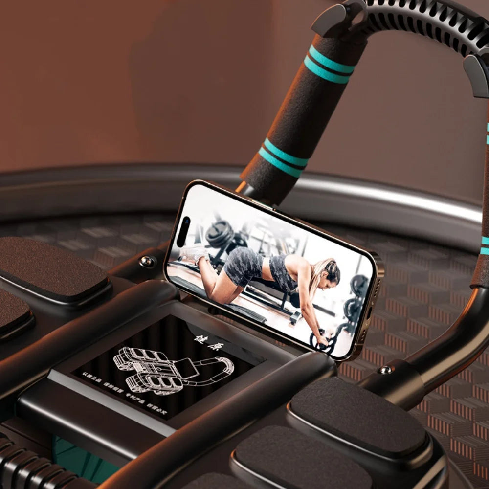 Ejercitador de rueda Abdominal, diseño de seis codos, deslizante, rueda de entrenamiento Abdominal, rebote automático, antideslizante, gimnasio en casa, equipo de Fitness