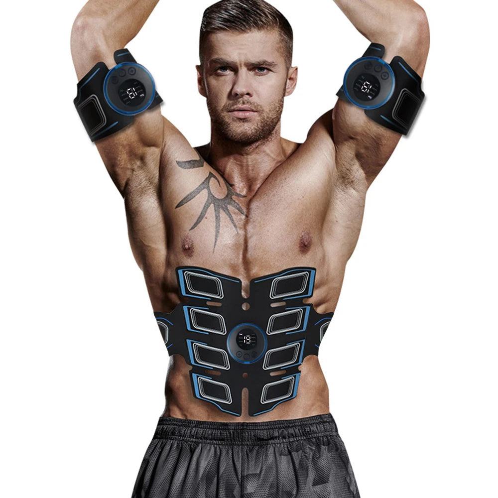 Entrenador muscular Abdominal recargable por USB, masajeador muscular Abdominal portátil, cinturón de entrenamiento electrónico, equipo de ejercicio físico