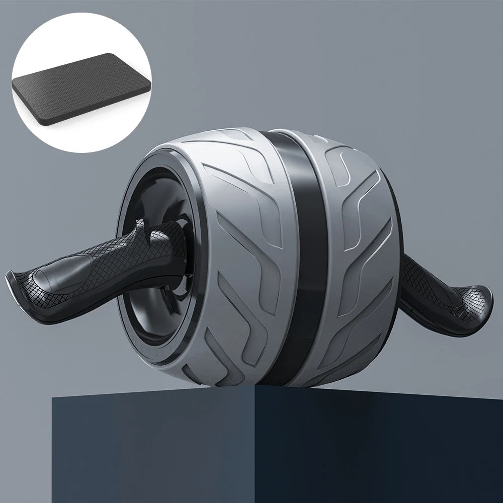 Rodillo Ab de rebote, rueda saludable para el vientre con alfombrilla para rodilla, equipo de entrenamiento Abs para gimnasio en casa, entrenamiento de fuerza física