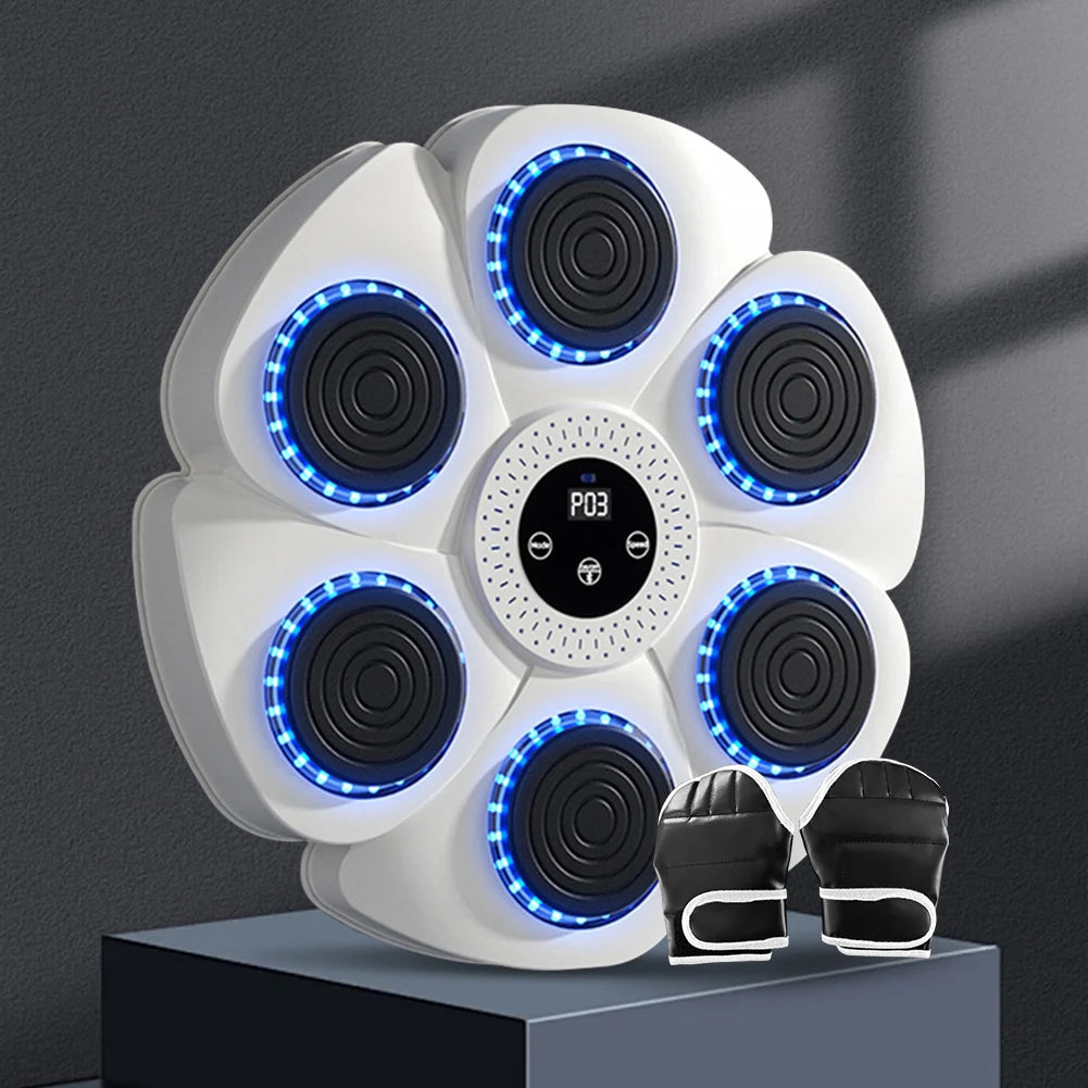 Máquina de boxeo con música inteligente, objetivo de pared para el hogar, reacción de golpe para niños, objetivo electrónico interior ajustable, dispositivo de entrenamiento Sanda