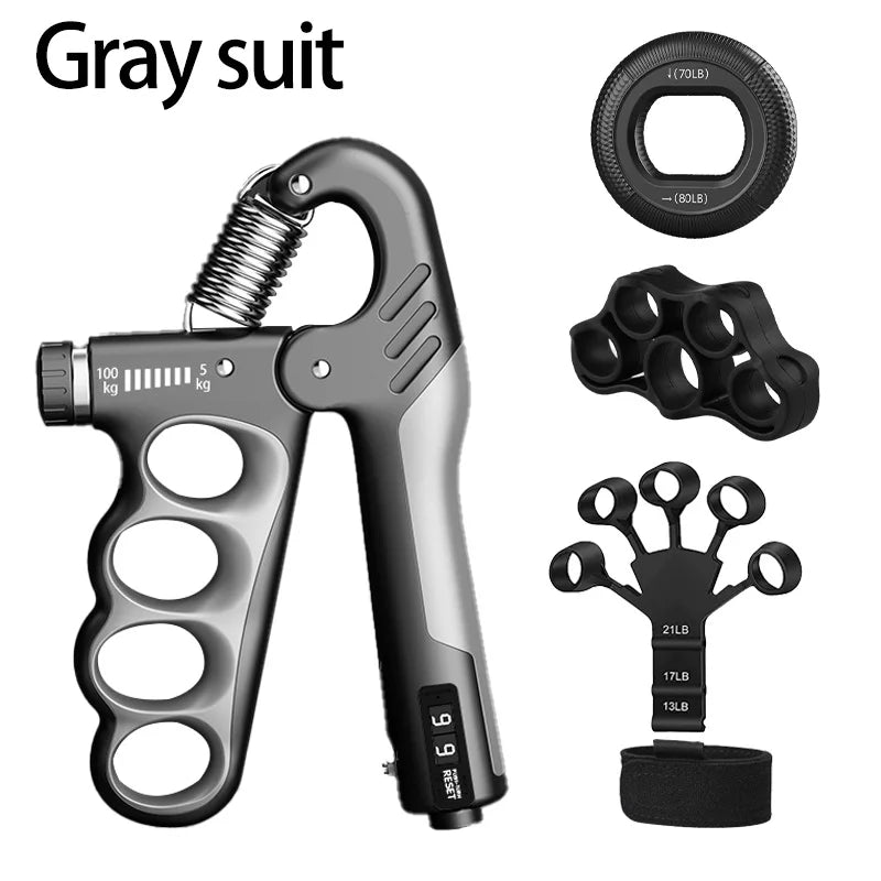 Expansor de muñeca para gimnasio, fortalecedor de mano, recuperación muscular ajustable, ejercicio de fuerza de mano, 5-60/100/150kg