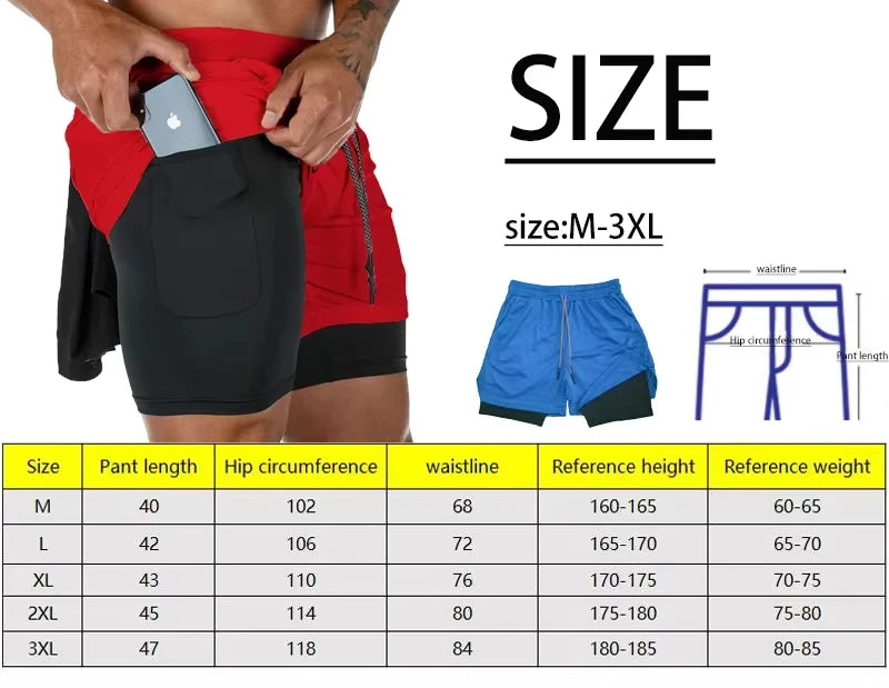 Pantalones cortos de gimnasia de compresión para hombre, pantalones deportivos estampados EVERLAST, doble capa, secado rápido, baloncesto, músculo, fitness RL0365
