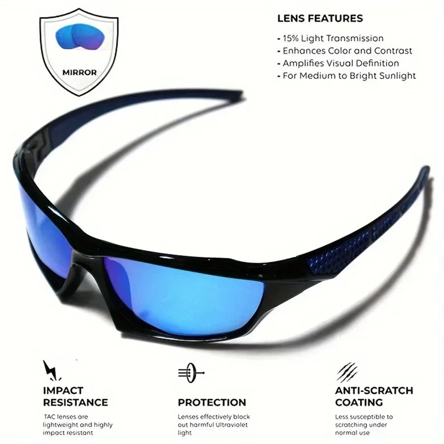 Gafas de sol deportivas de moda polarizadas protección UV hombres y mujeres UV400 Gafas antideslumbrantes Pesca Ciclismo Gafas de sol Gafas DeSol
