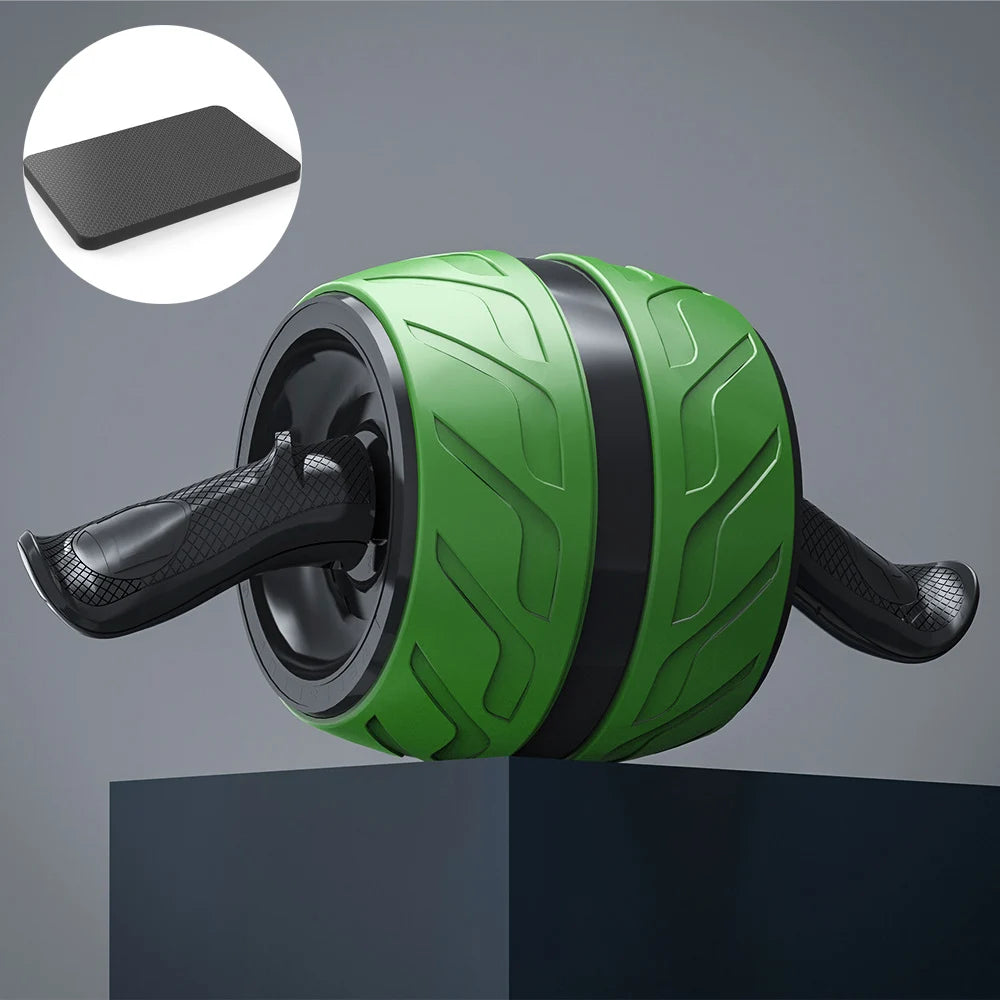 Rodillo Ab de rebote, rueda saludable para el vientre con alfombrilla para rodilla, equipo de entrenamiento Abs para gimnasio en casa, entrenamiento de fuerza física