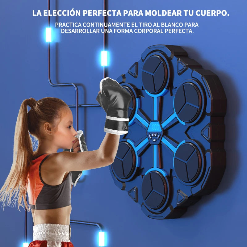 Máquina de boxeo de música inteligente con Bluetooth, descompresión, lucha, Fitness, boxeo en casa, objetivo de pared, entrenador de boxeo, accesorios de boxeo