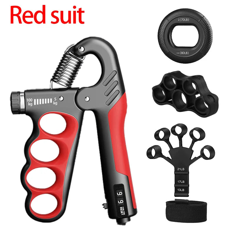 Expansor de muñeca para gimnasio, fortalecedor de mano, recuperación muscular ajustable, ejercicio de fuerza de mano, 5-60/100/150kg