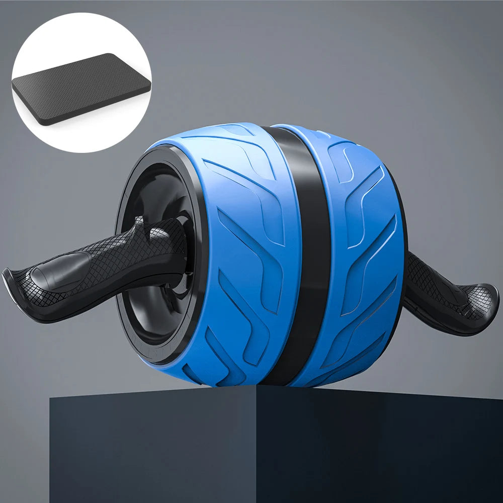 Rodillo Ab de rebote, rueda saludable para el vientre con alfombrilla para rodilla, equipo de entrenamiento Abs para gimnasio en casa, entrenamiento de fuerza física