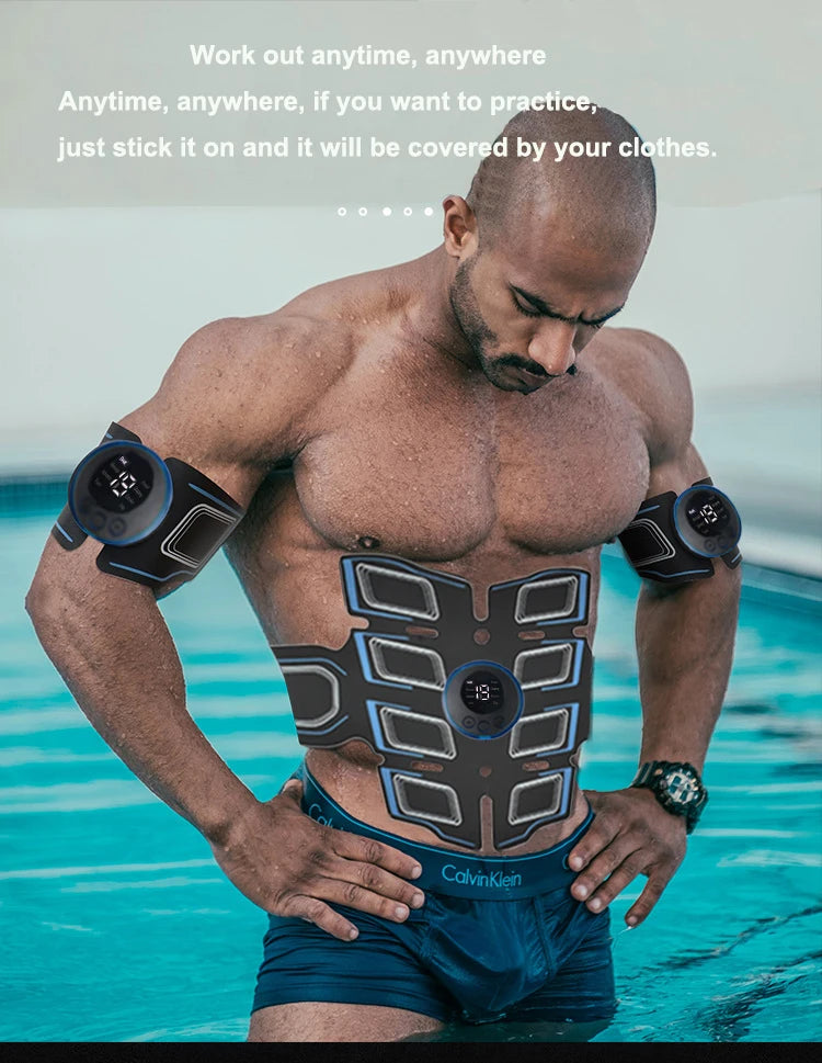 Entrenador muscular Abdominal recargable por USB, masajeador muscular Abdominal portátil, cinturón de entrenamiento electrónico, equipo de ejercicio físico