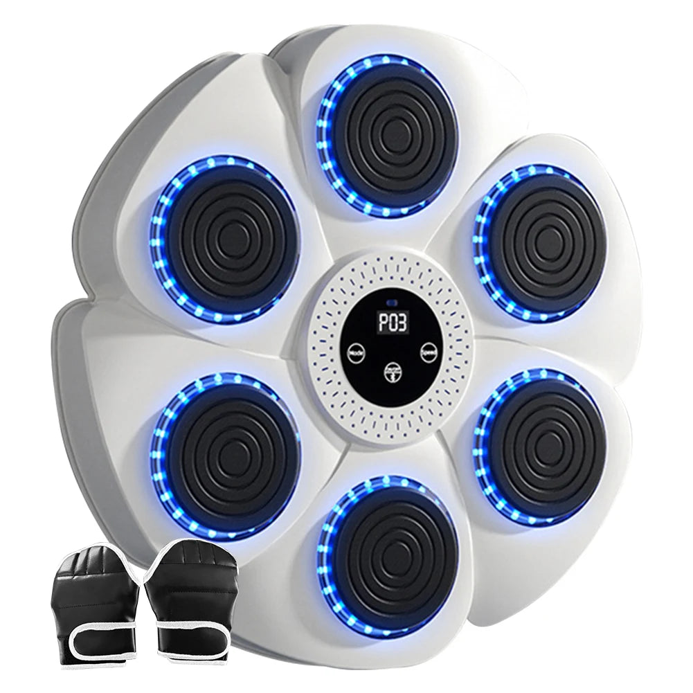 Máquina de boxeo con música inteligente, objetivo de pared para el hogar, reacción de golpe para niños, objetivo electrónico interior ajustable, dispositivo de entrenamiento Sanda