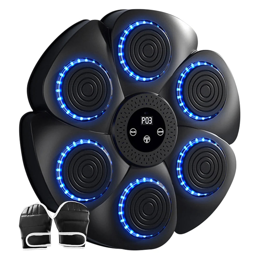 Máquina de boxeo con música inteligente, objetivo de pared para el hogar, reacción de golpe para niños, objetivo electrónico interior ajustable, dispositivo de entrenamiento Sanda