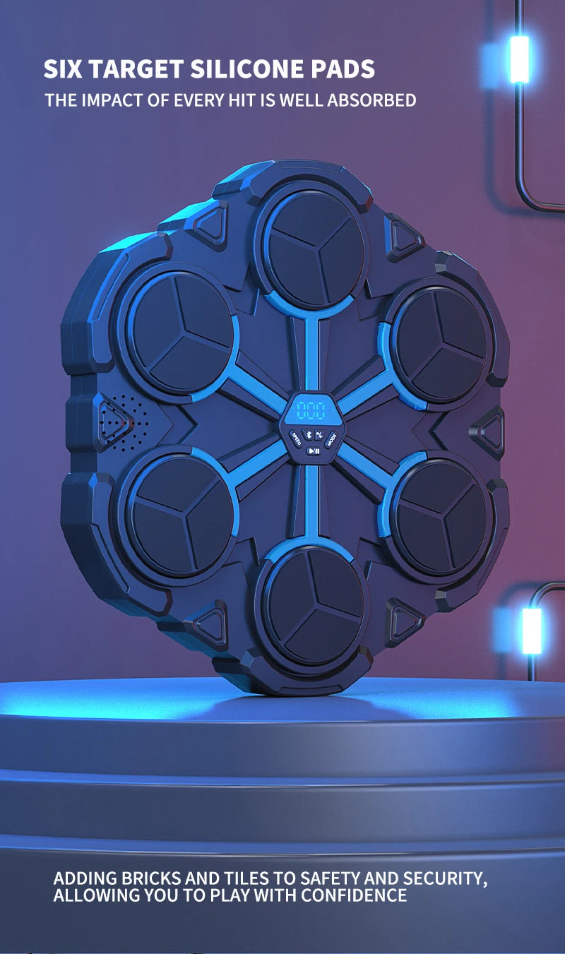 Máquina de boxeo de música inteligente con Bluetooth, descompresión, lucha, Fitness, boxeo en casa, objetivo de pared, entrenador de boxeo, accesorios de boxeo
