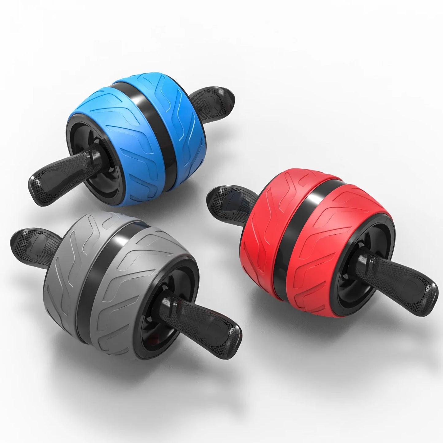 Rodillo Ab de rebote, rueda saludable para el vientre con alfombrilla para rodilla, equipo de entrenamiento Abs para gimnasio en casa, entrenamiento de fuerza física