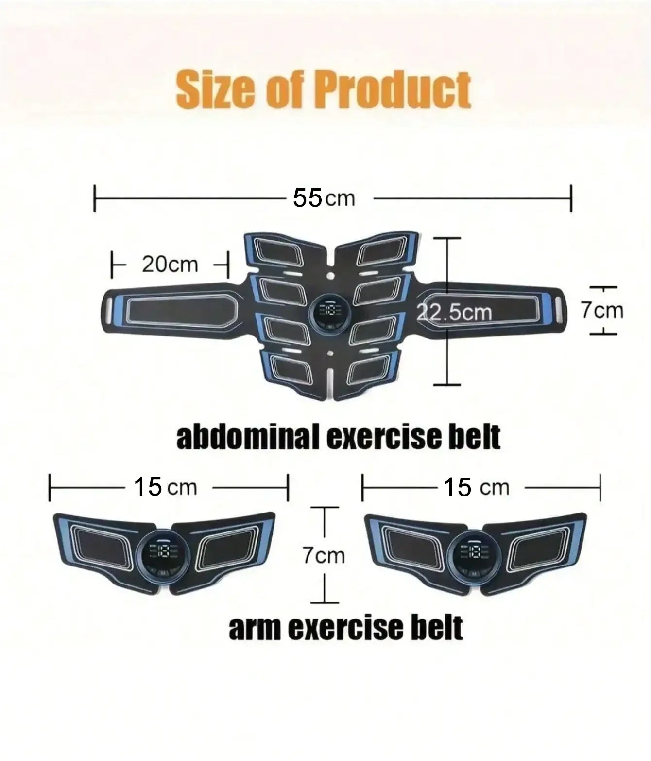Entrenador muscular Abdominal recargable por USB, masajeador muscular Abdominal portátil, cinturón de entrenamiento electrónico, equipo de ejercicio físico