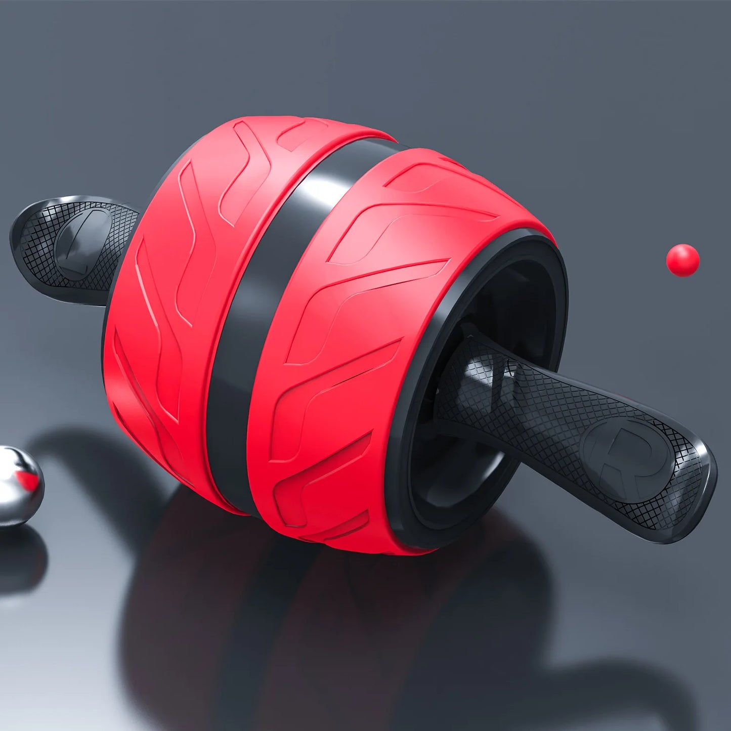 Rodillo Ab de rebote, rueda saludable para el vientre con alfombrilla para rodilla, equipo de entrenamiento Abs para gimnasio en casa, entrenamiento de fuerza física