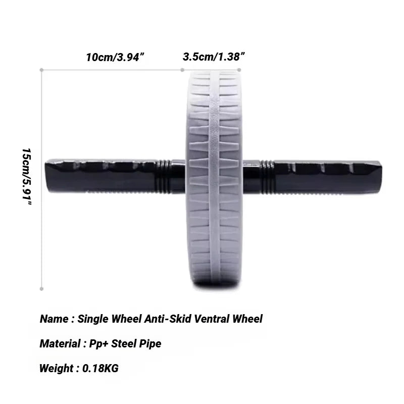 Rueda Abdominal con soporte de carga fuerte, rodillo antideslizante para fortalecer el equipo de ejercicio muscular, entrenamiento físico, uso doméstico, silencioso, 1 Uds.
