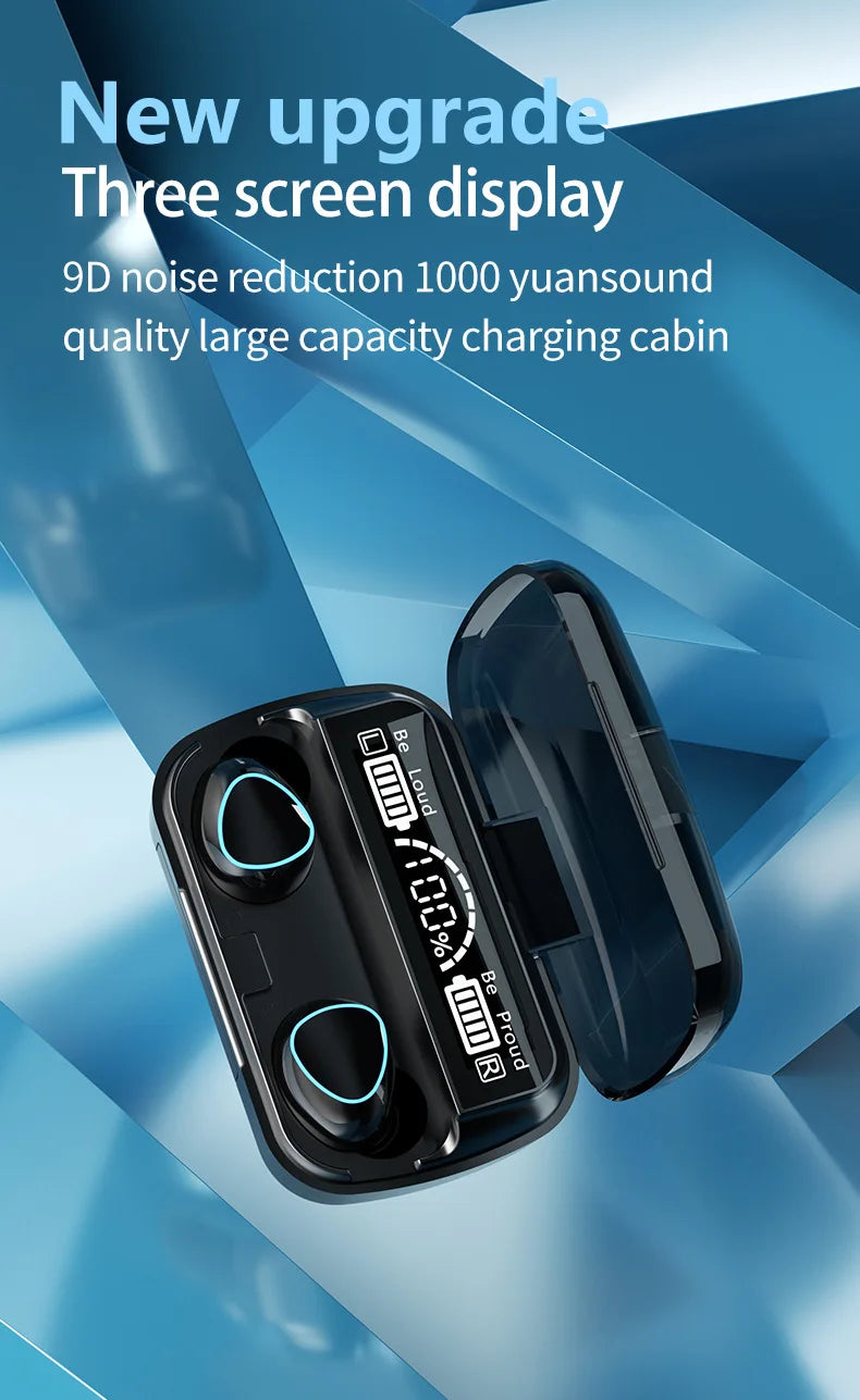 Nueva llegada M10 auriculares inalámbricos de alta calidad auriculares con sonido perfecto juego deportivo música BT auriculares con banco de energía