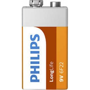 Philips LongLife 6F22L1F/10 baterie de uz casnic Baterie reîncărcabilă 9V Zinc-carbon (Phil-6F22L1F/10)