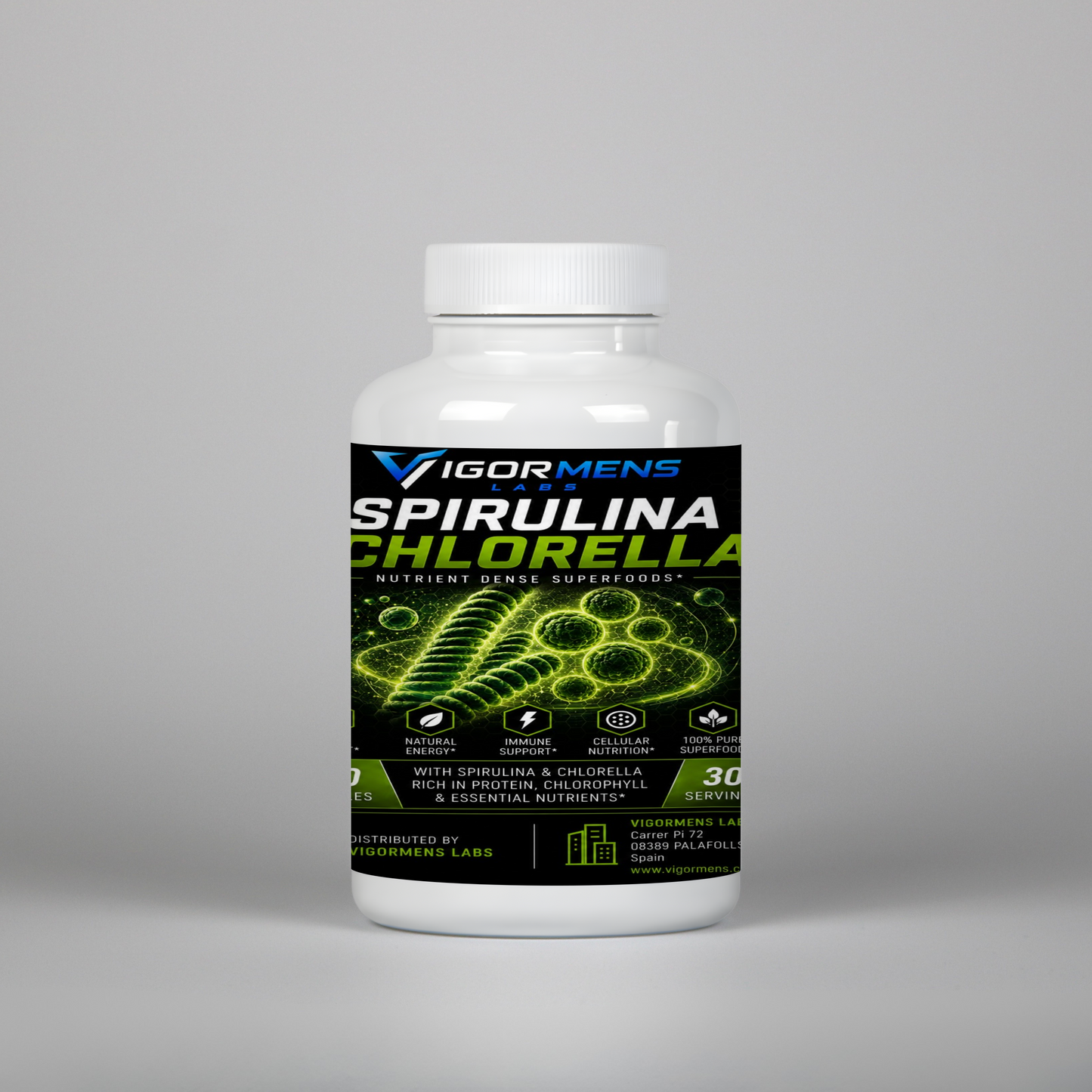 Spirulina + Chlorella - 120 Capsules