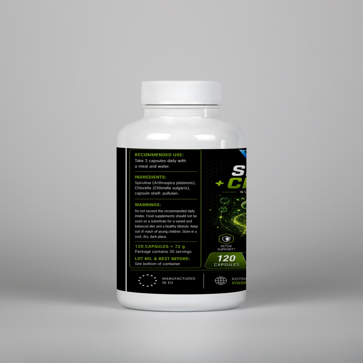 Spirulina + Chlorella - 120 Capsules