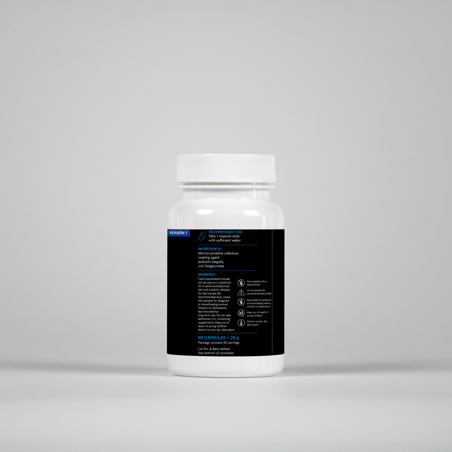 Zinc Bisglycinate – 60 Capsules