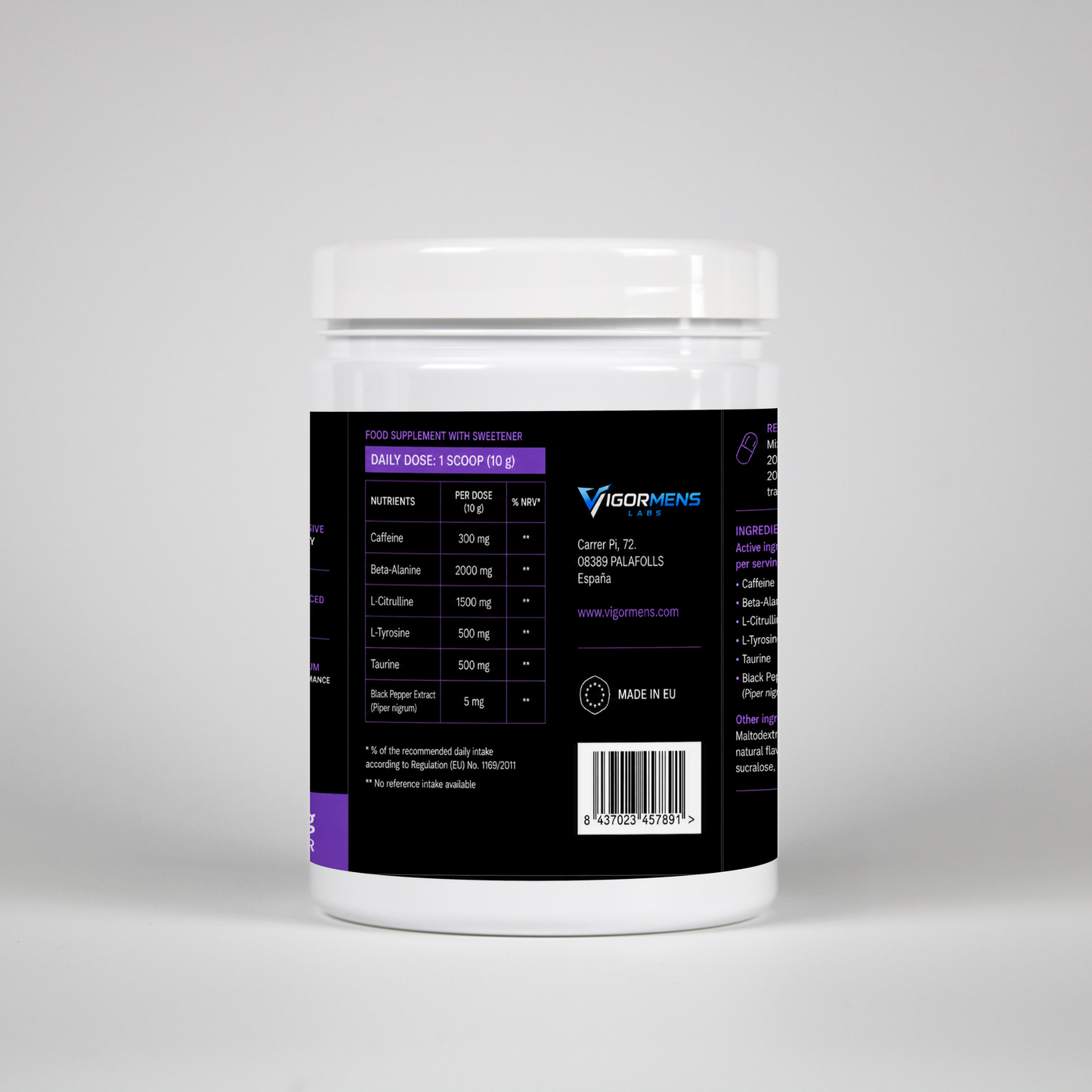 Pre-Workout Booster Green Apple - 500g