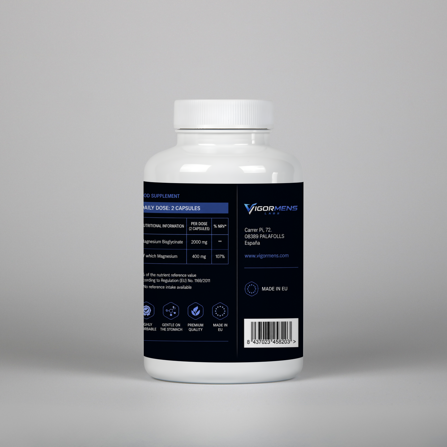 Magnesium Bisglycinate - 120 Capsules