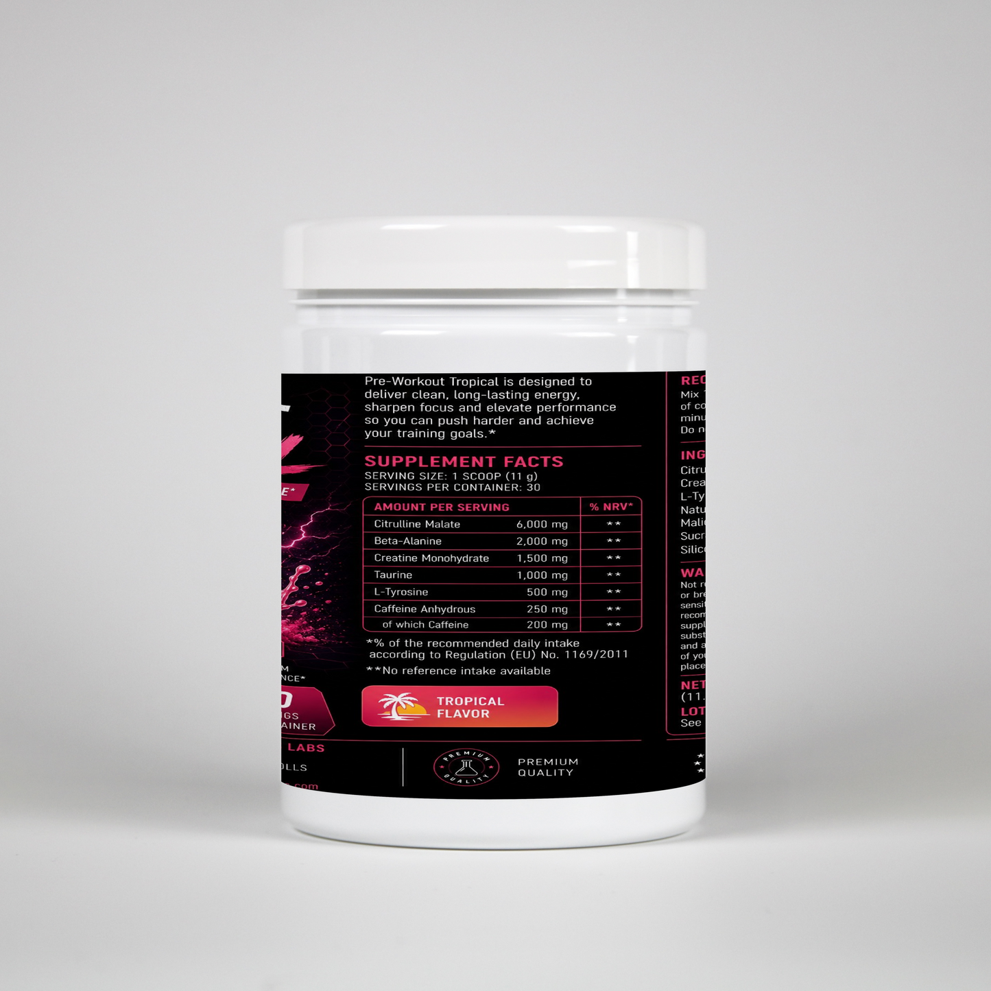 Pre-Workout Booster Tropical - 500g