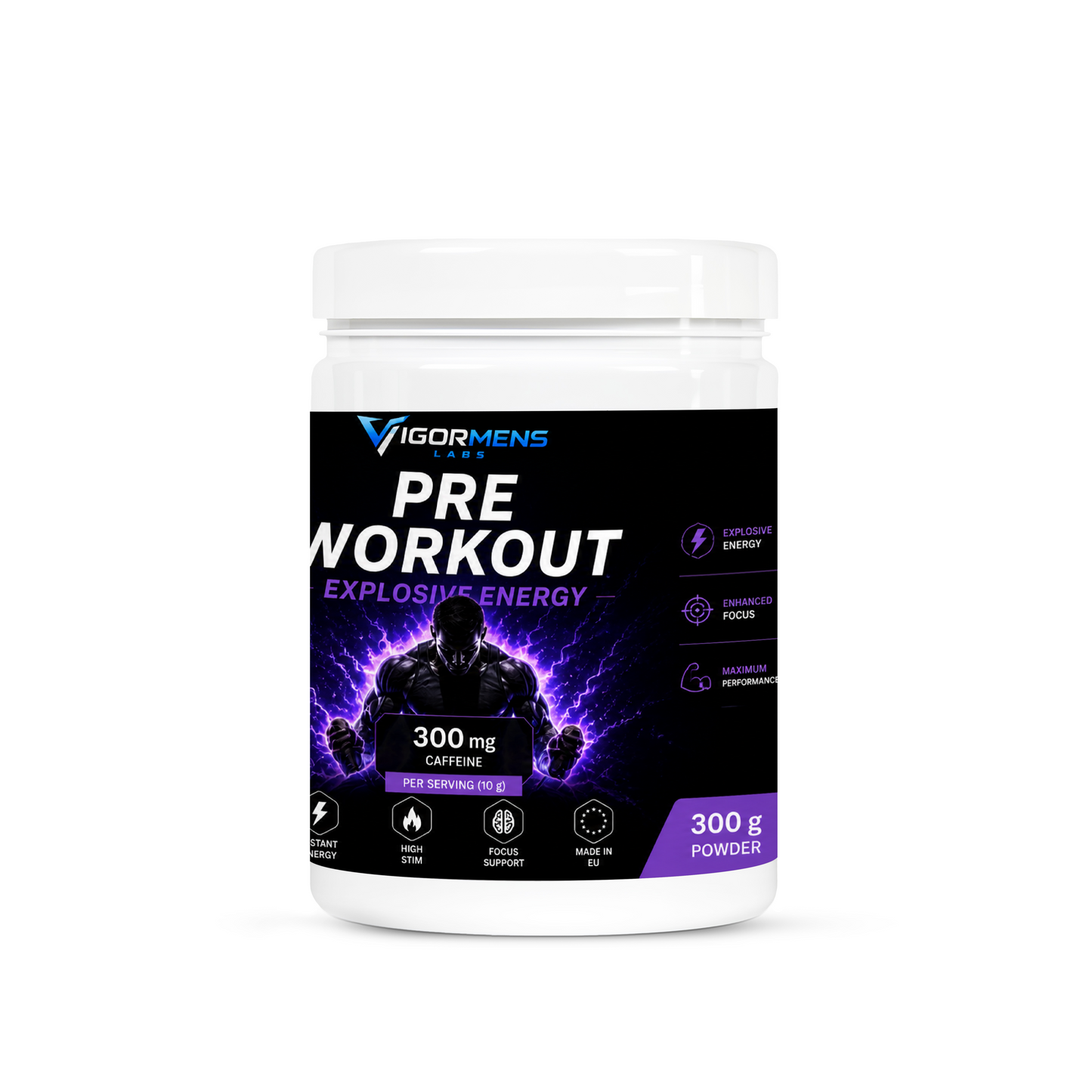 Pre-Workout Booster Green Apple - 500g