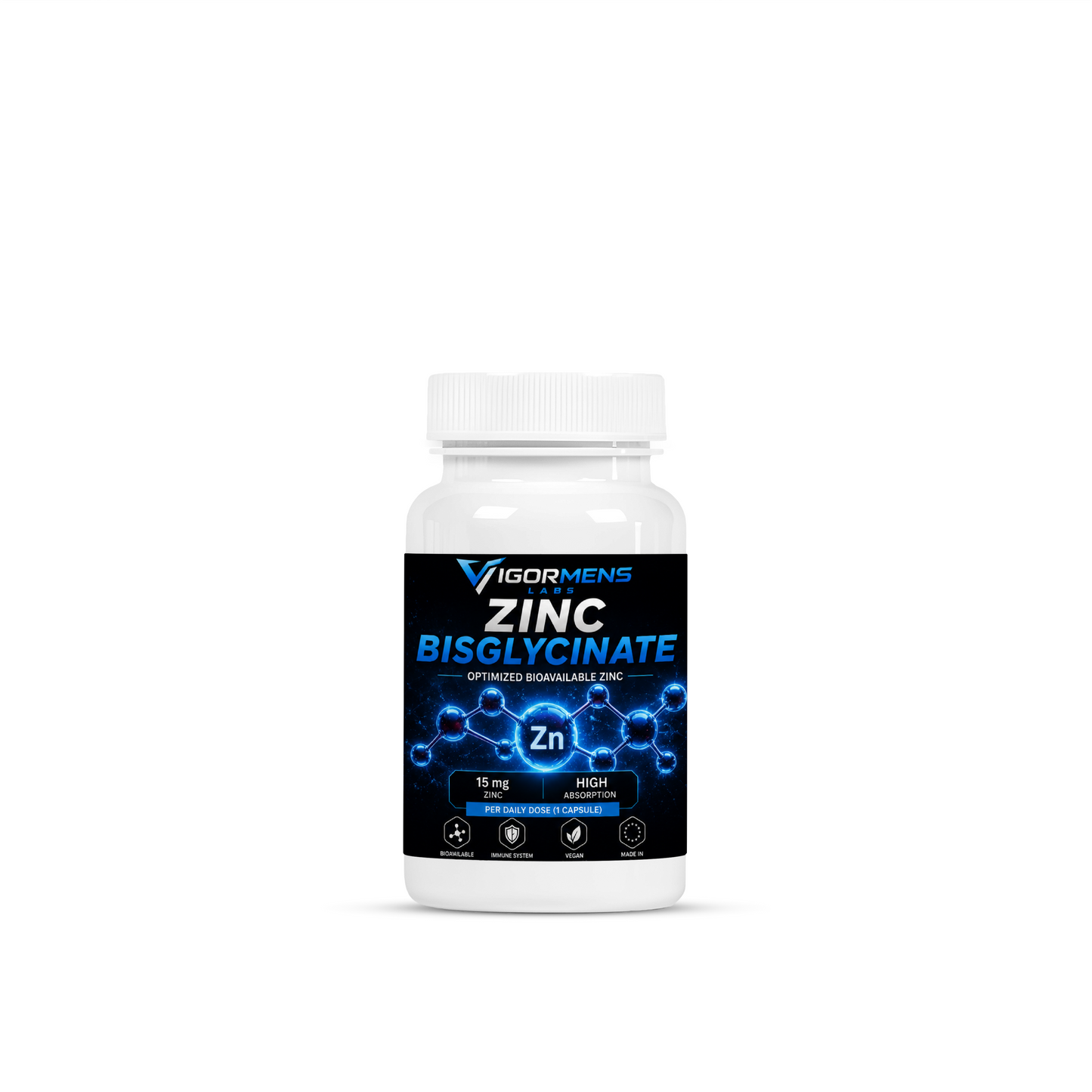 Zinc Bisglycinate – 60 Capsules