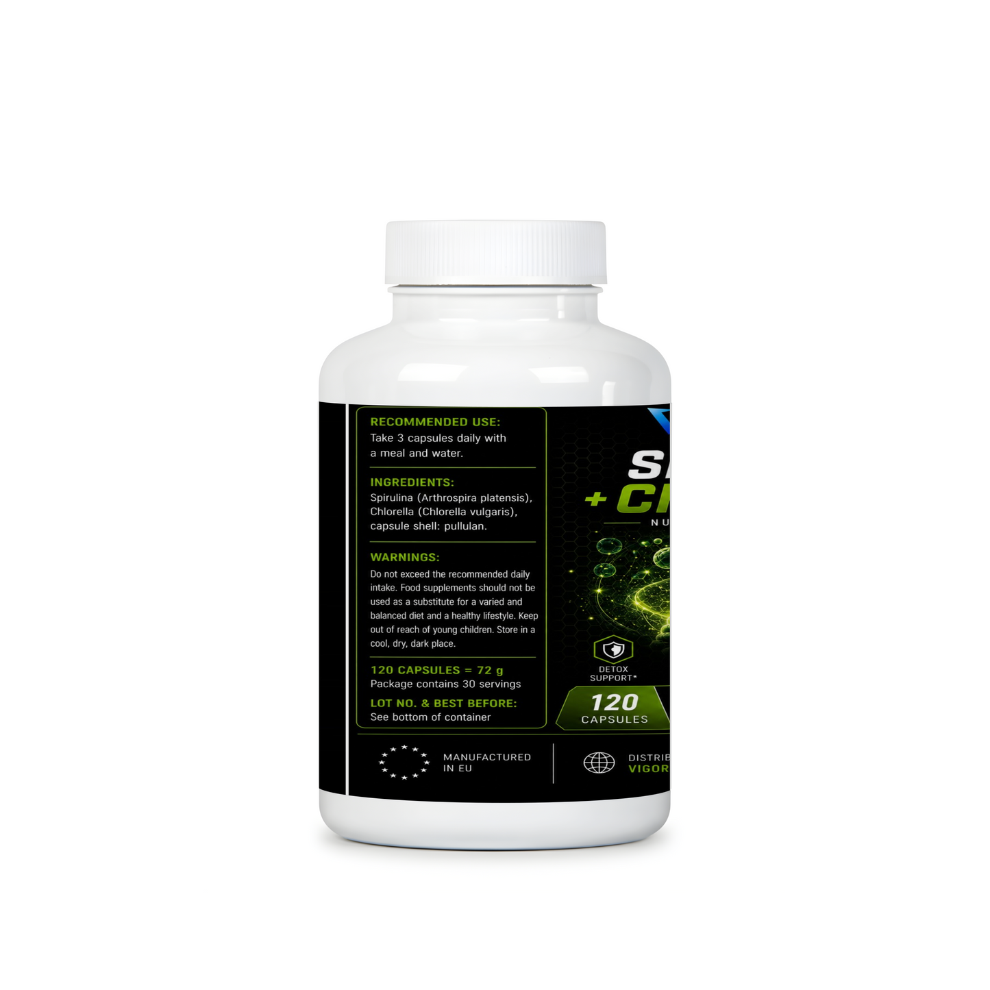 Spirulina + Chlorella - 120 Capsules