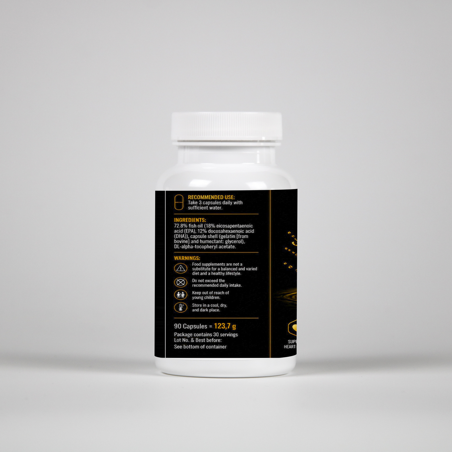 Omega-3 + Vitamin E – 90 Capsules