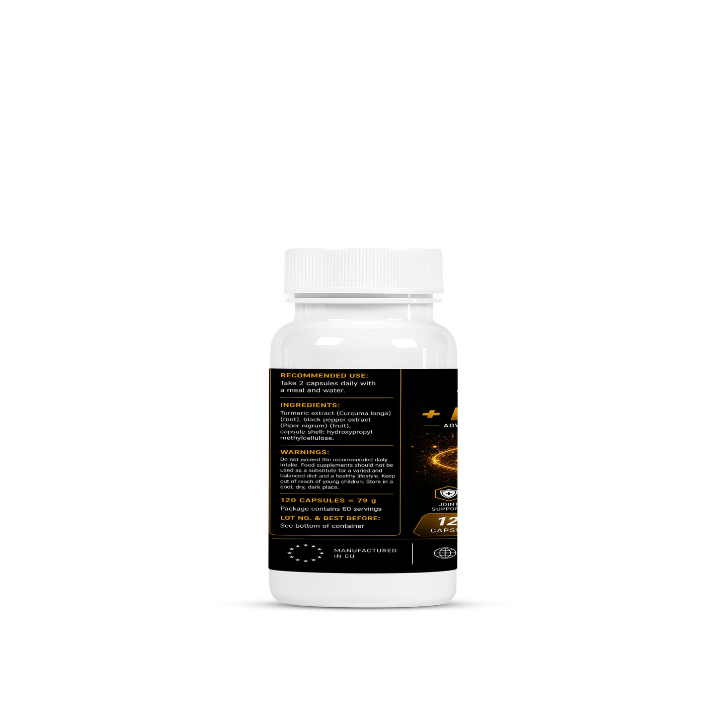 Turmeric + Black Pepper - 60 Capsules