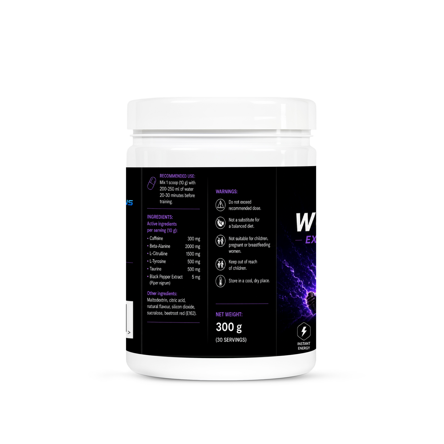 Pre-Workout Booster Green Apple - 500g