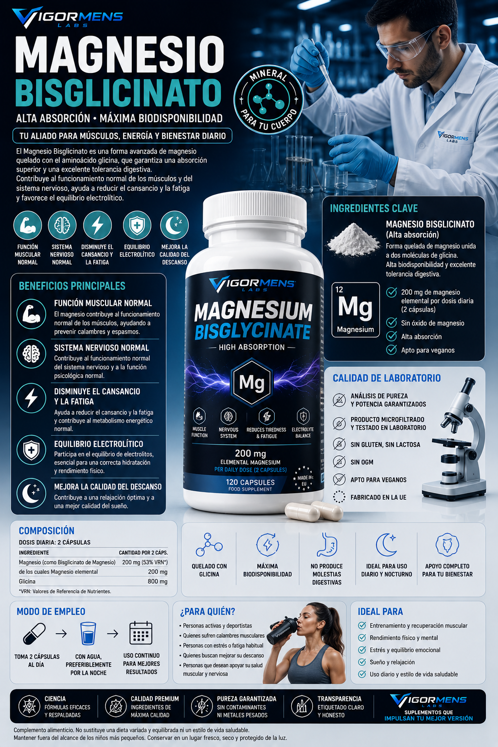 Magnesium Bisglycinate - 120 Capsules