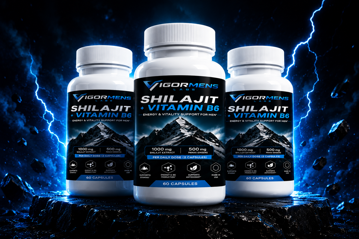 SHILAJIT+ VITAMINA B6. PACK 3 MESES