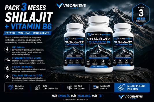 📦 PACK SHILAJIT + VITAMINA B6 (3 MESES)